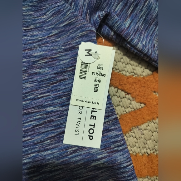 🆕 Aeropostale women's purple scrop top shirt long sleeve size M - Picture 10 of 10